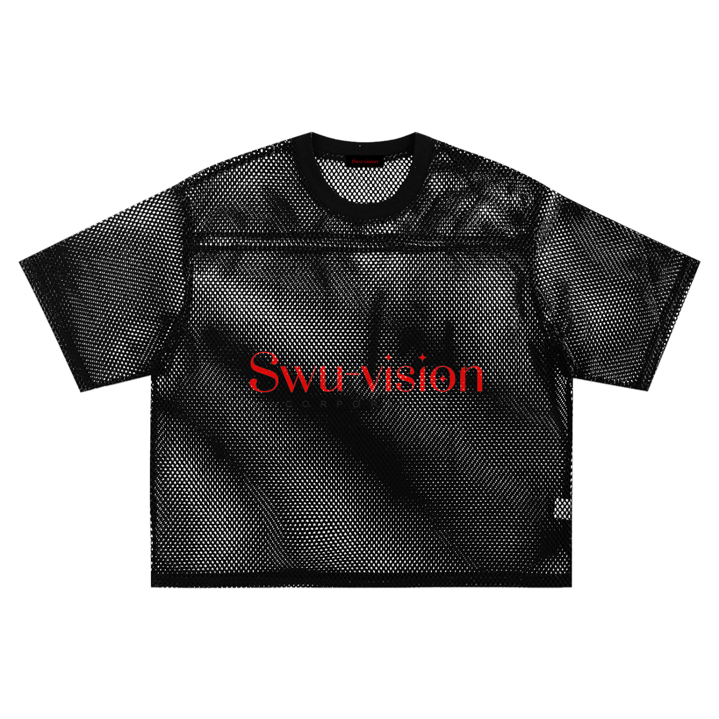 See-through Boxy Net T-Shirt