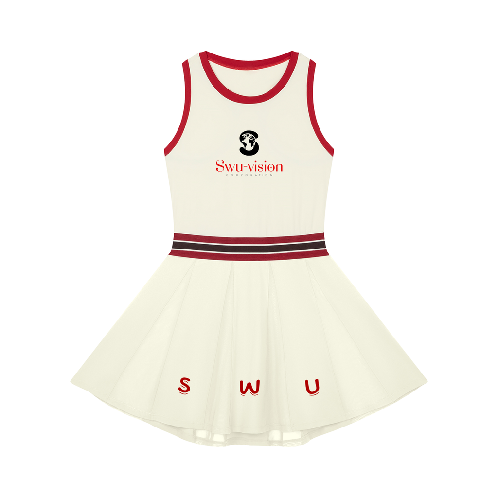 Women's Color Block A-Line Sleeveless Dress