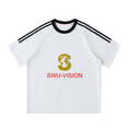 Contrast Tape Crewneck Cotton T-Shirt
